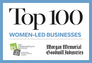 Top 100 Women-Led Business Badge