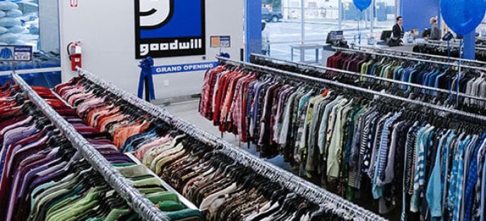 Inside Goodwill store