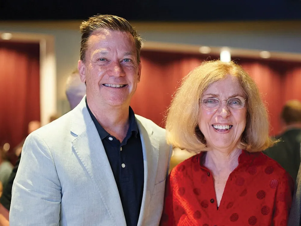 Rep. John Moran and Goodwill CEO Joanne Hilferty